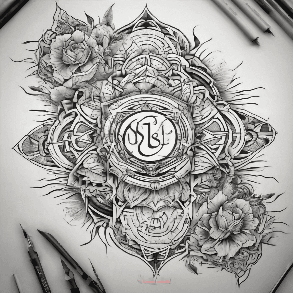 Do the name Ismel with a beautiful design behind it