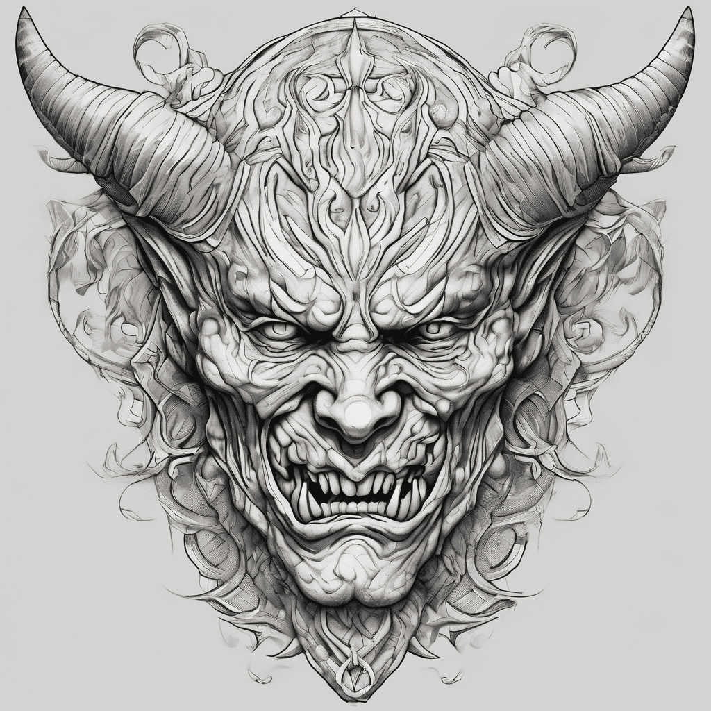 Demon sculpture