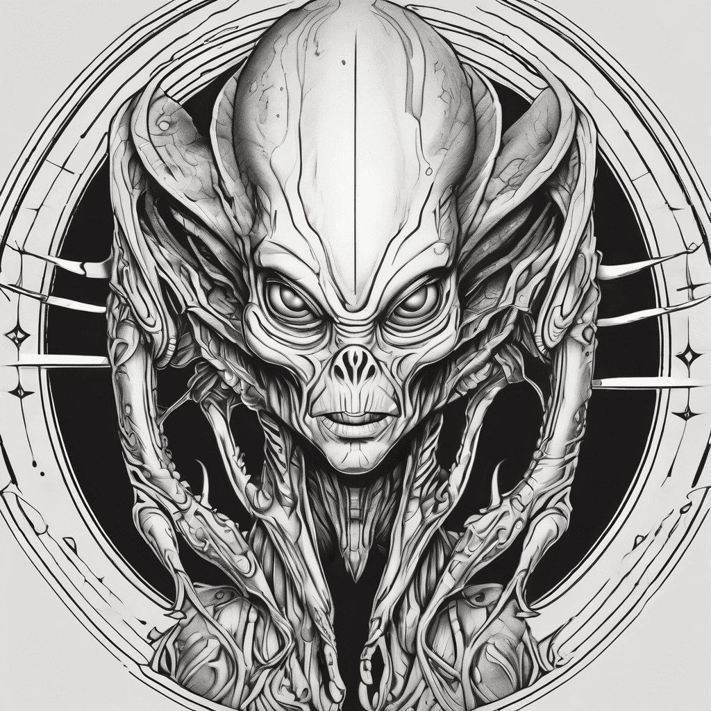 A alien who came out from a portal