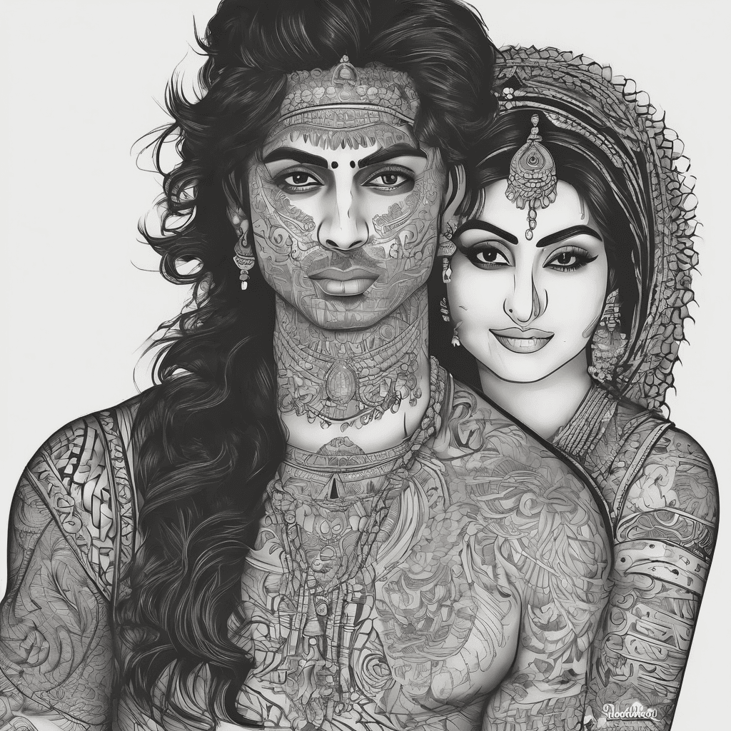 My name is sonal and my partner name is shubham make unique combination tatto