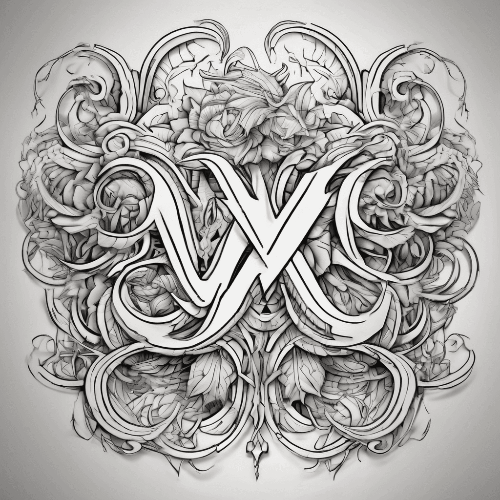 A beautiful tattoo design featuring the name "Vaylin" in elegant lettering