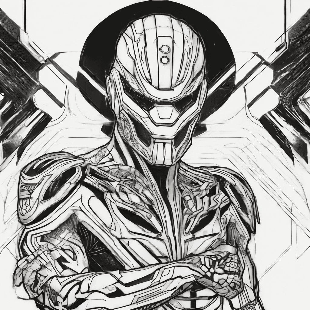 I’m wanting a black-ink Tron: Legacy inspired piece. I don’t want the movie title or any text. The main idea I like is the character reaching upward toward his identity disc, but I’d like you to take creative control and design something