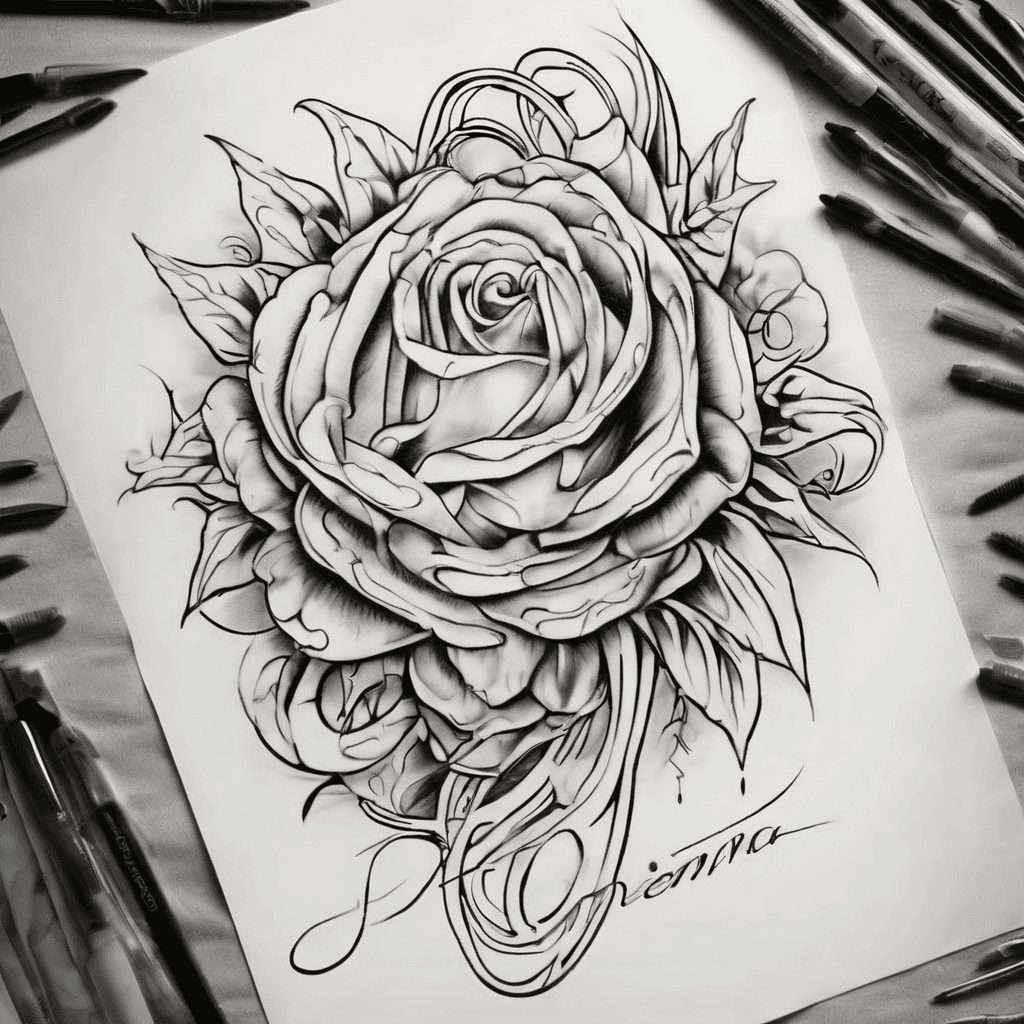 make a tattoo stencil with the date 06/11/2013 in Roman numerals and the name Sienna in cursive handwriting