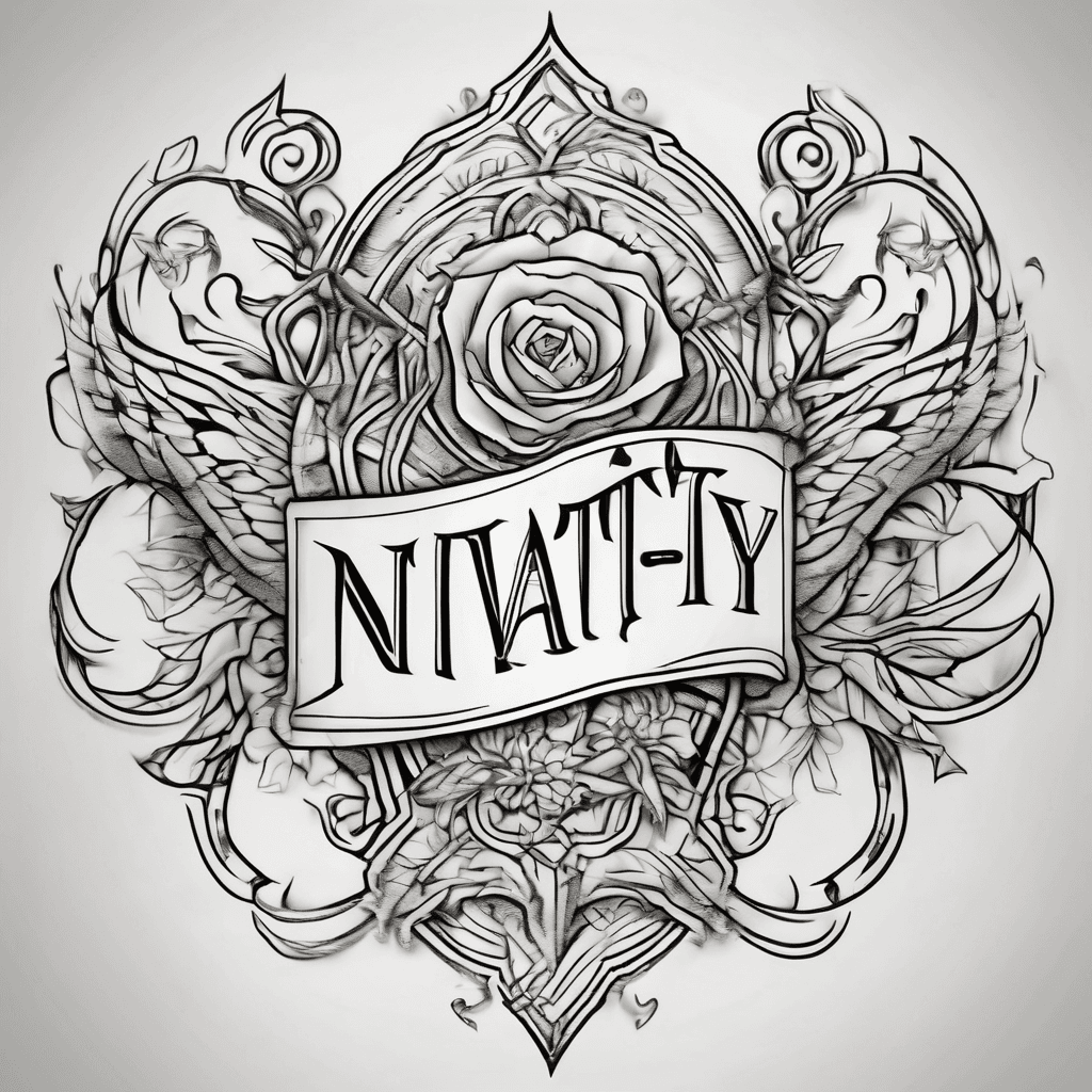A beautiful tattoo design featuring the name "Niyaty" in elegant lettering