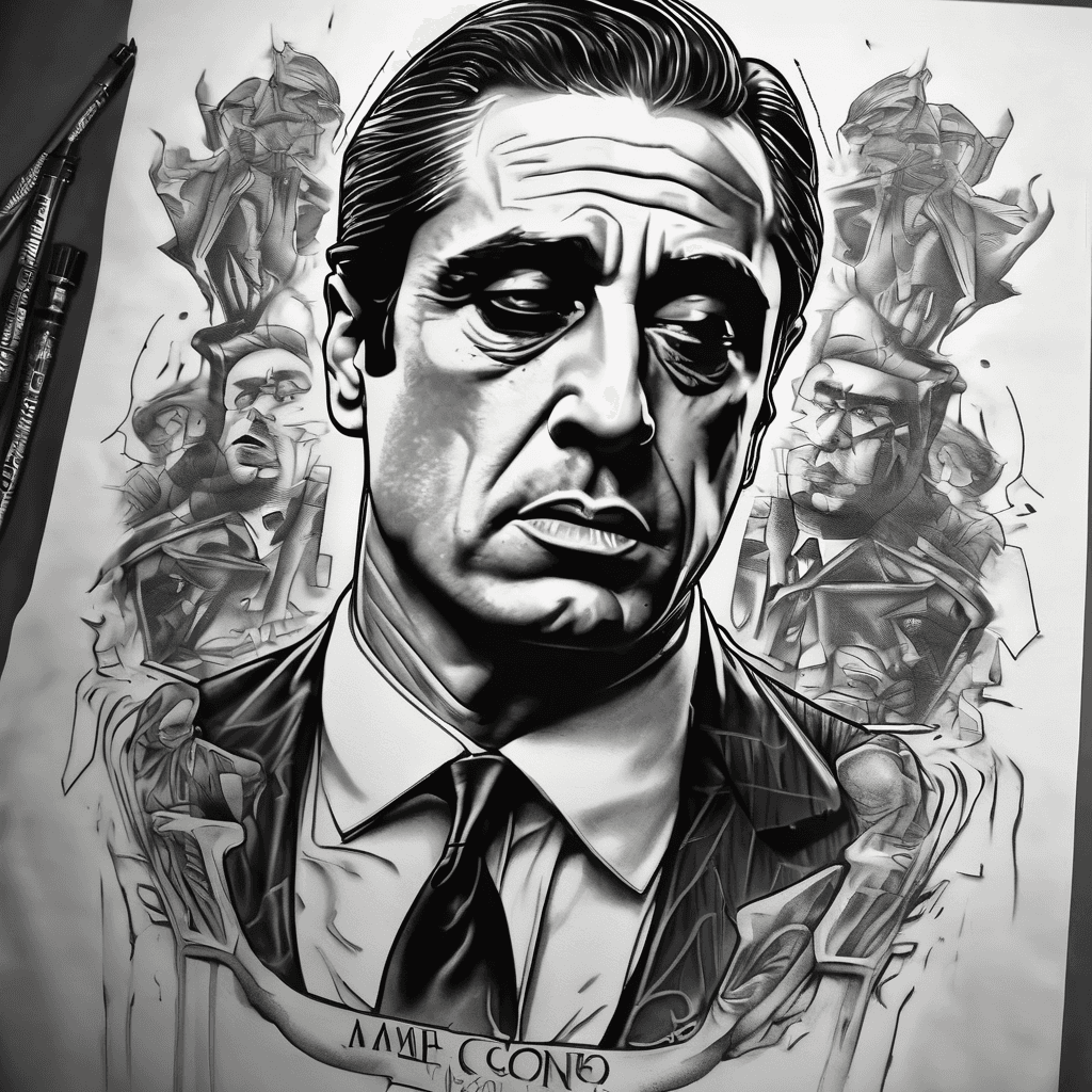mobsters, michael corleone, vito corleone, john gotti, tony soproanos, scarface type vibes