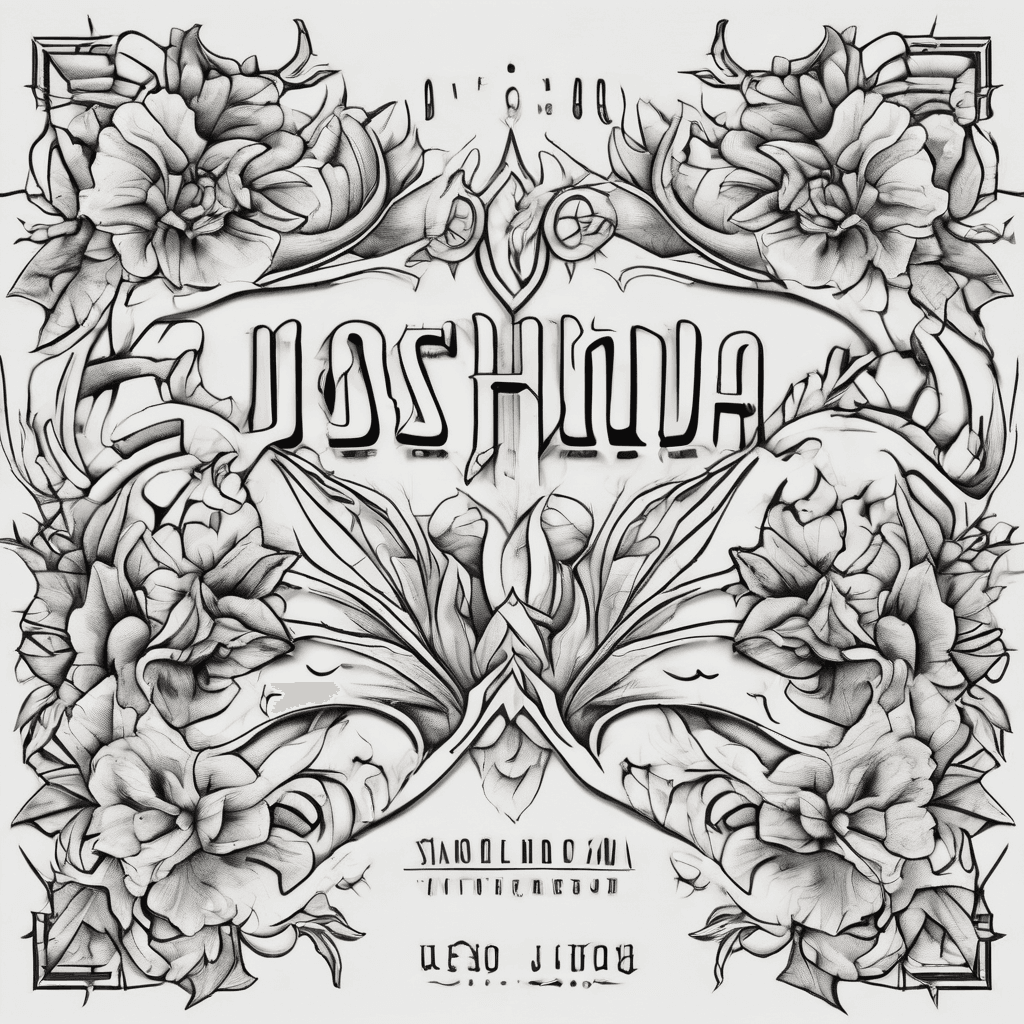 Name Joshua but nature type font