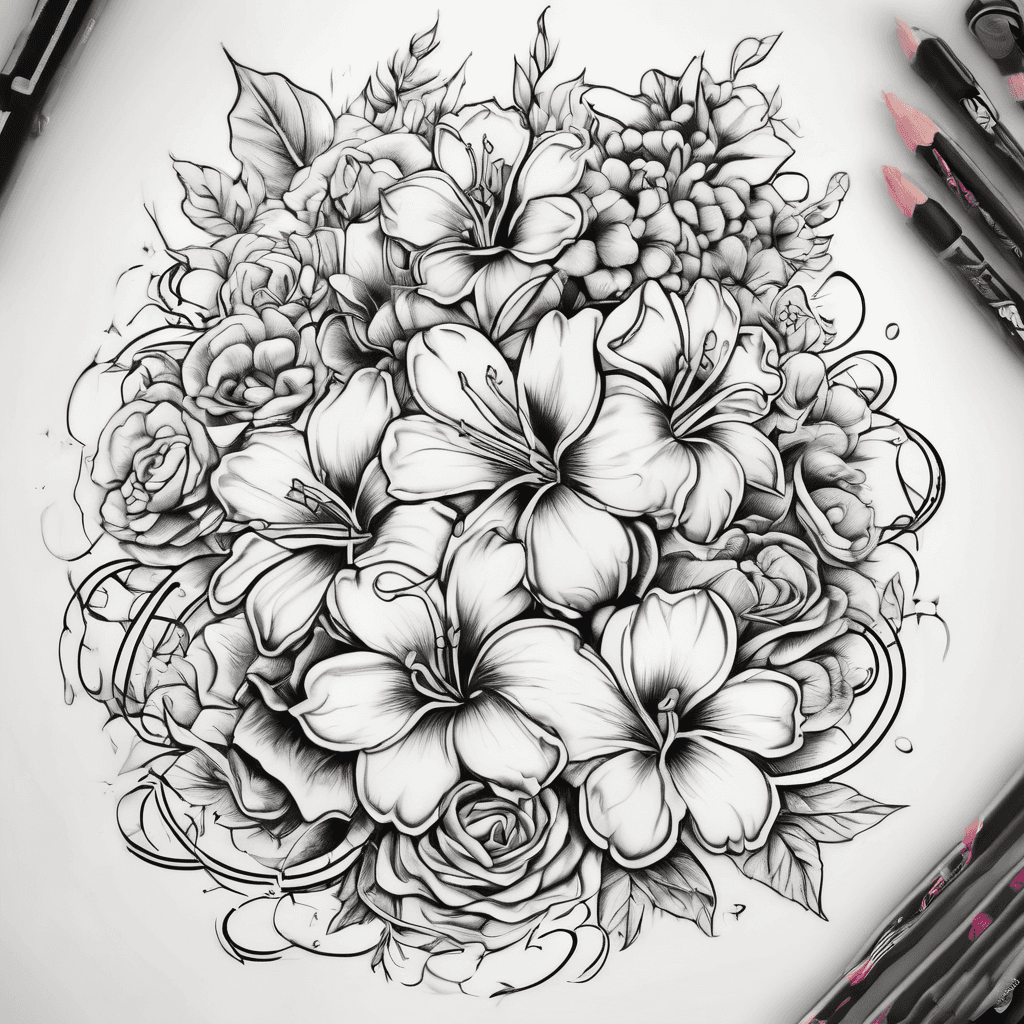 KIDS NAMES " JAY LEE BRE COURTY" WITH LOTS OF COLORS FLOWERS IN CURSIVE WRITING