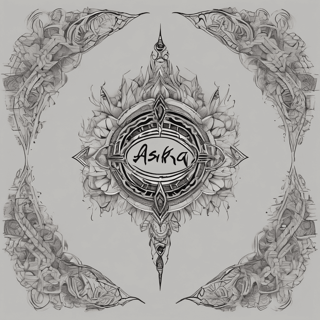 A beautiful tattoo design featuring the name "Akshra " in elegant lettering