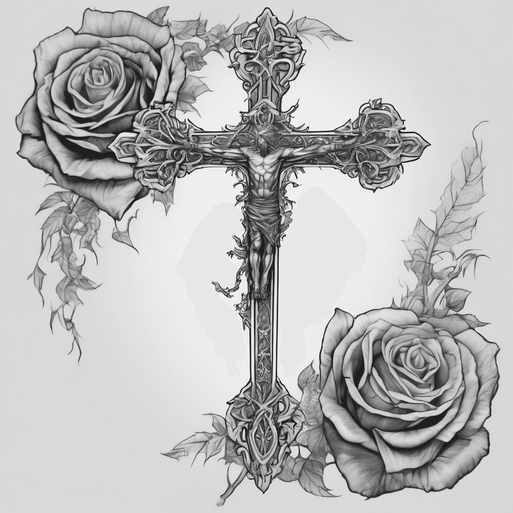I want a sword shaped like a cross and I want the cross to have a line down the center of the blade and Bible verses reading left to right but go down 1 to add a different verse, I also don't know if I want it wrapped in thorns or not yet