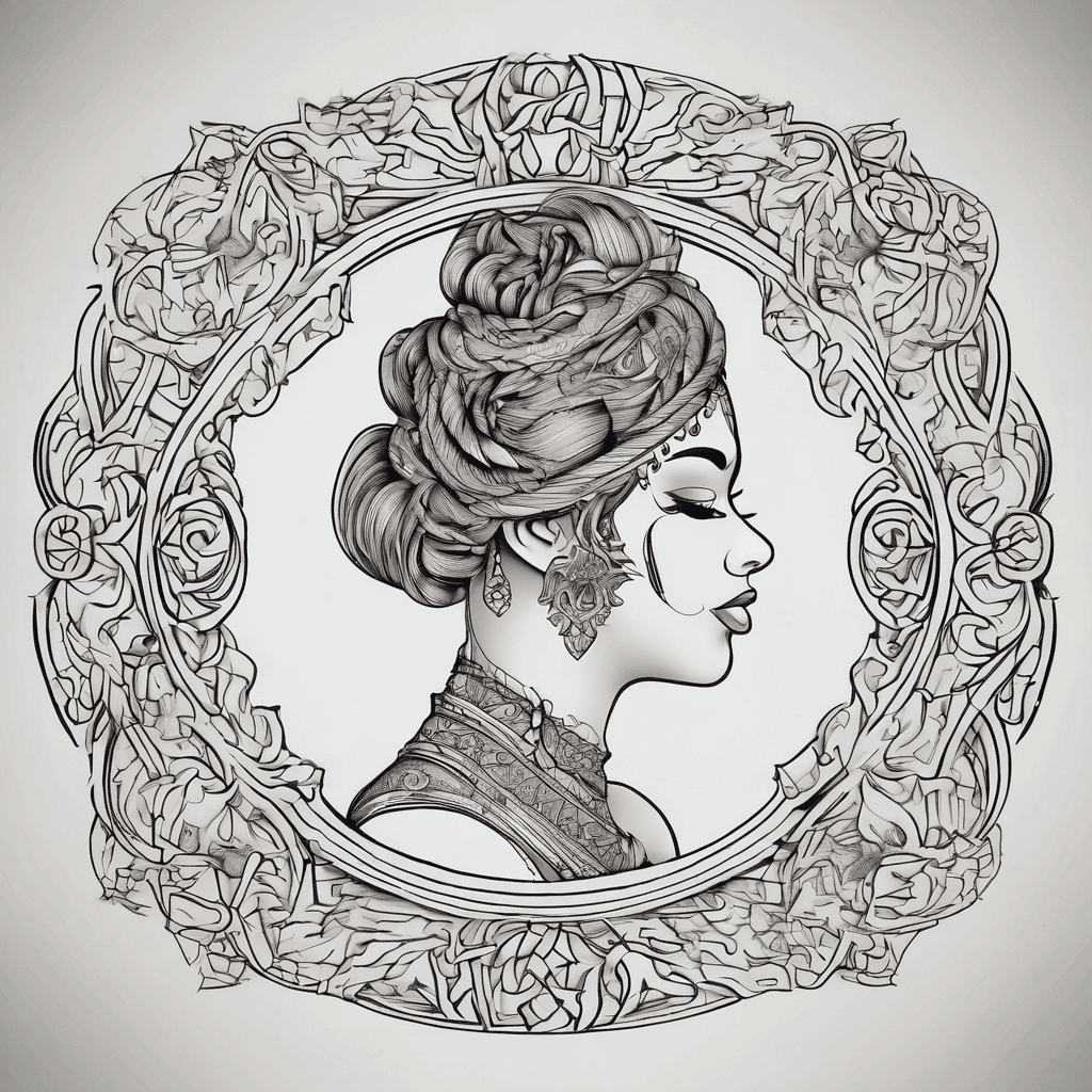 A beautiful tattoo design featuring the name "Bala, Kavya" in elegant lettering