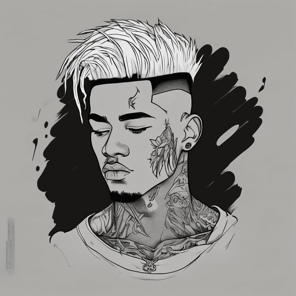 I wanna get an xxxtentacion tribute tattoo but idk what to get cause I want sum very simple and unique and just very simple line work no shades and things like that