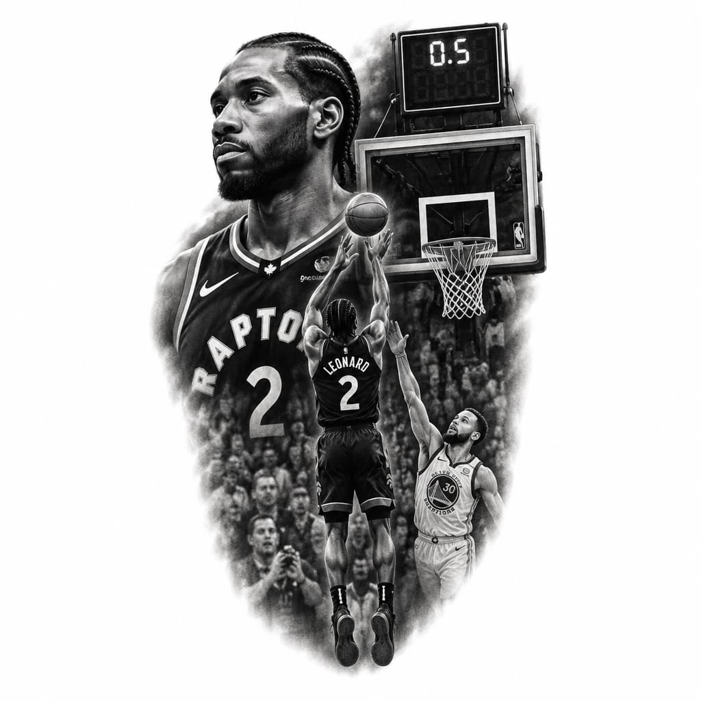 Kawhi Leonard game 7 buzzer beater tattoo