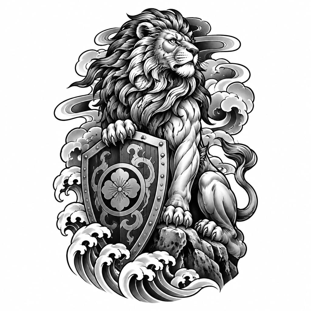 Apex Lion with shield