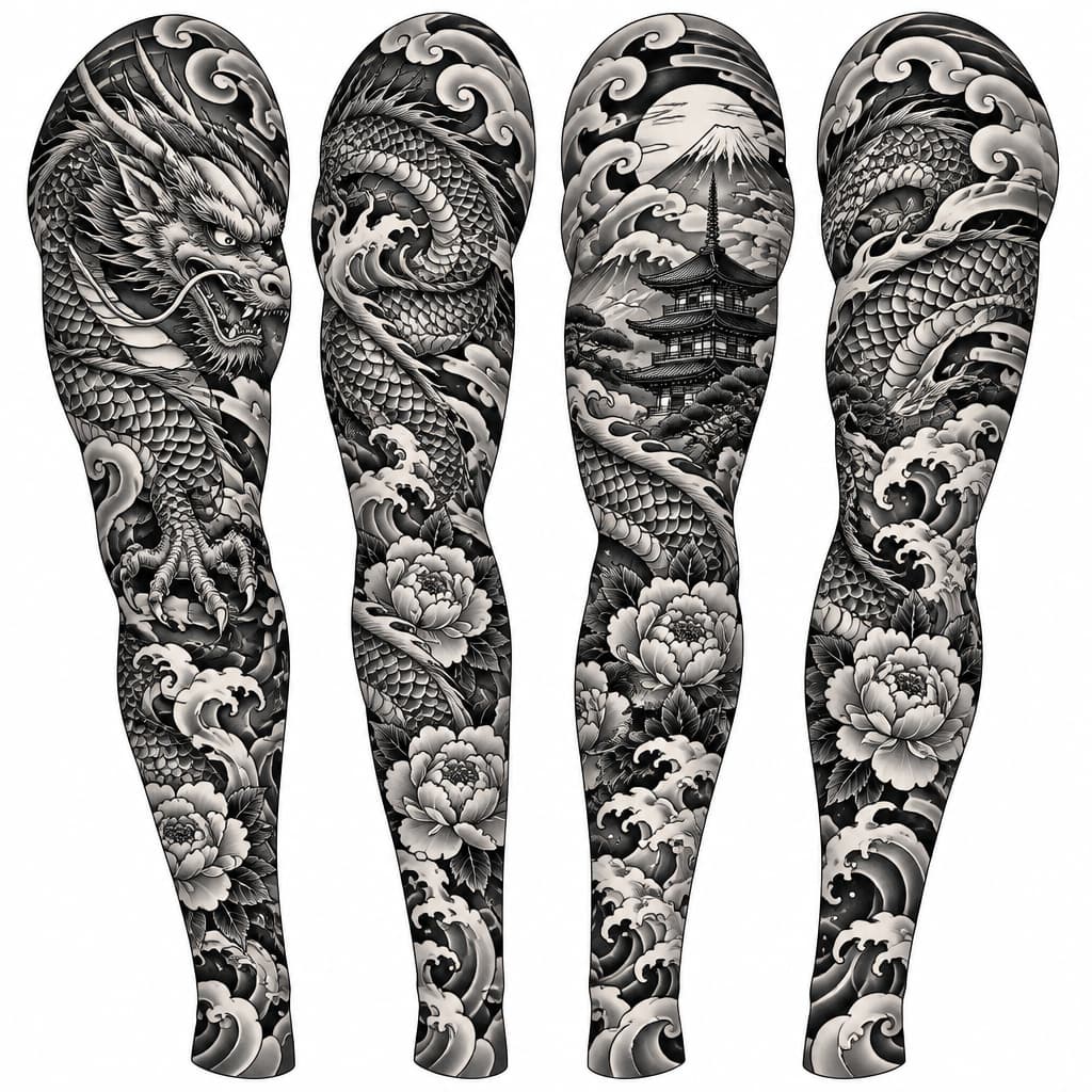 Full Sleeve Japanese Irezumi