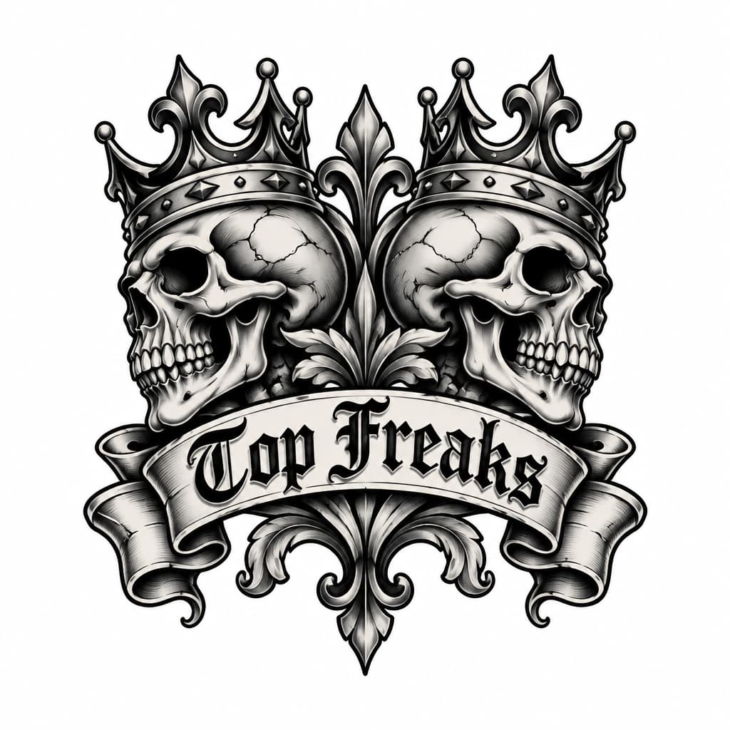 A cool matching tattoo for “Top Freaks”