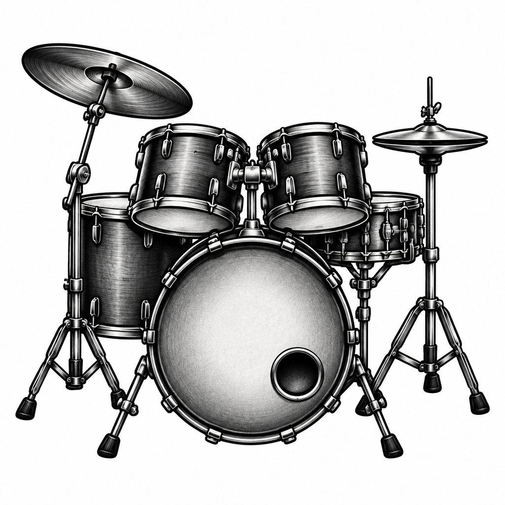 I want a picture of a drumset
