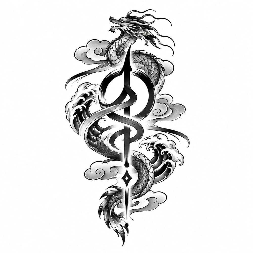 I want name tattoo 'Advait' but make sure no one can understand the name in short in a code word or in a minimal symbol
