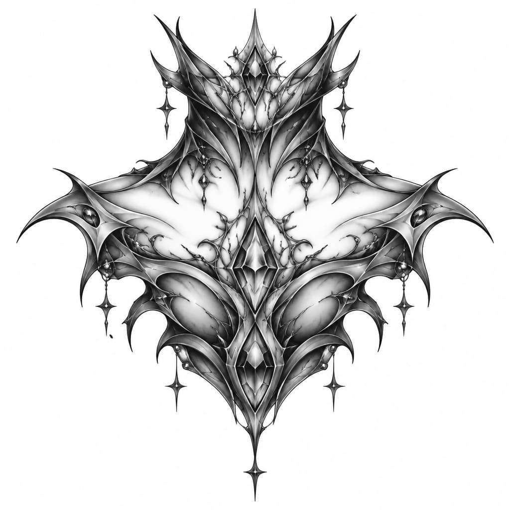 I want a throat and chest piece that resembles guady armor, like something you would catch an alien princess wearing, with a touch of whimiscal celestial being, almost like the gems are growing out of my skin.