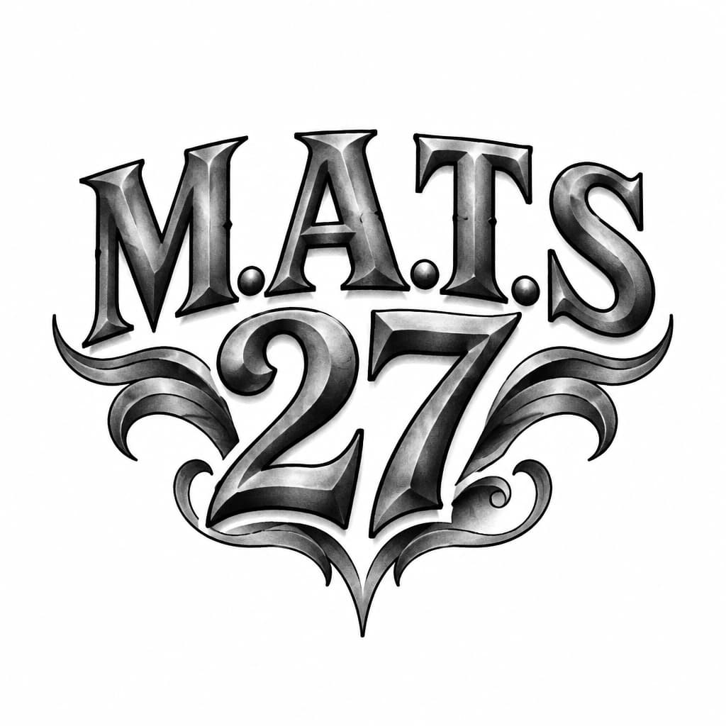 The word M.A.T.S and number 27