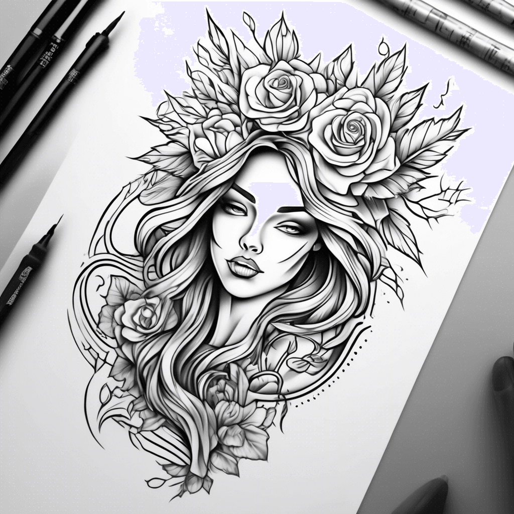 Make a tattoo to mean love and strength but make it small all