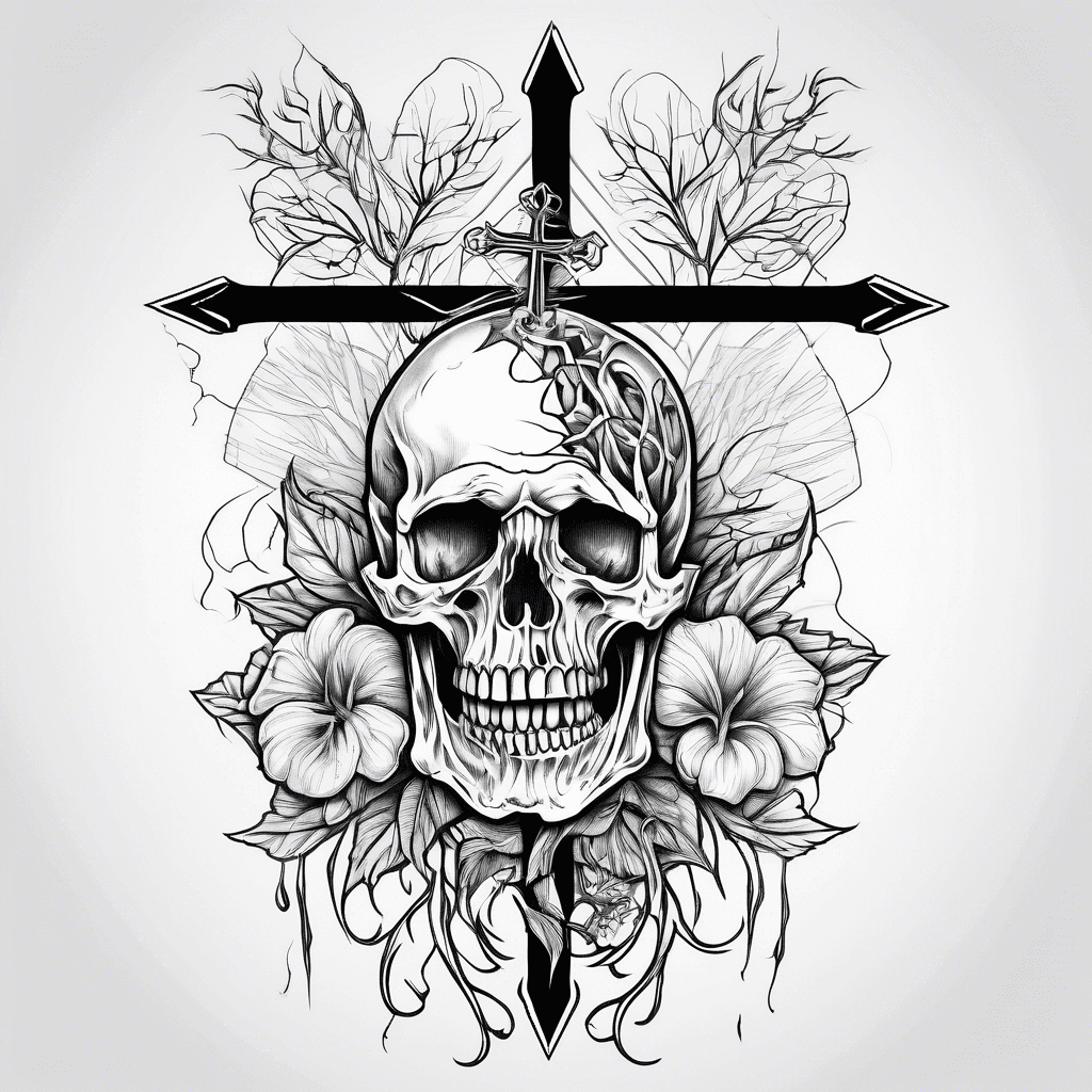 Brother dead cross and nature