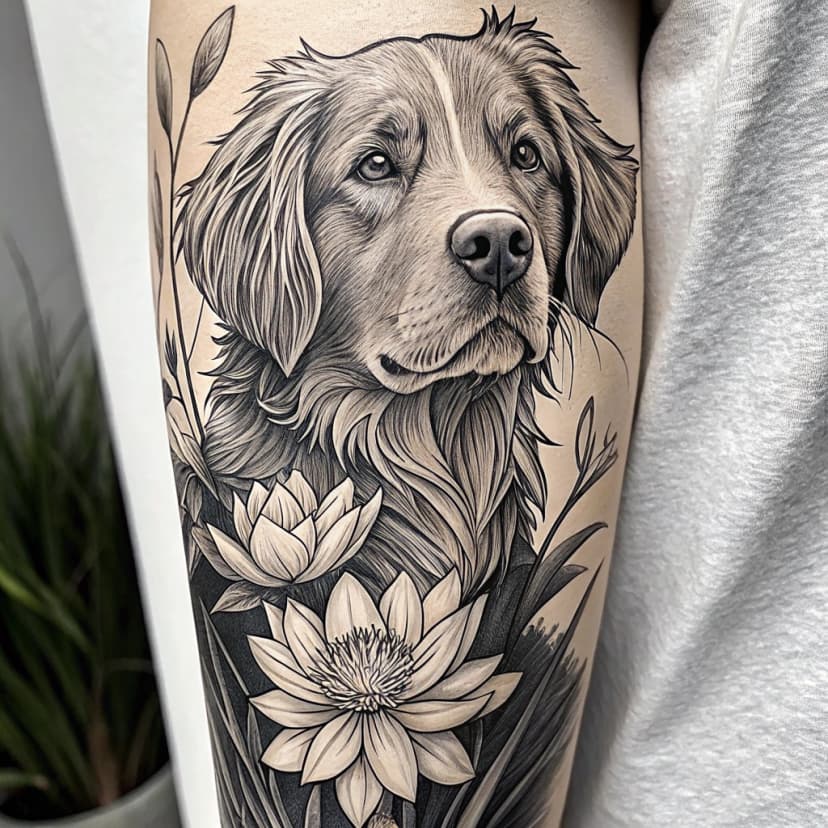 Idée de tatouage retreiver