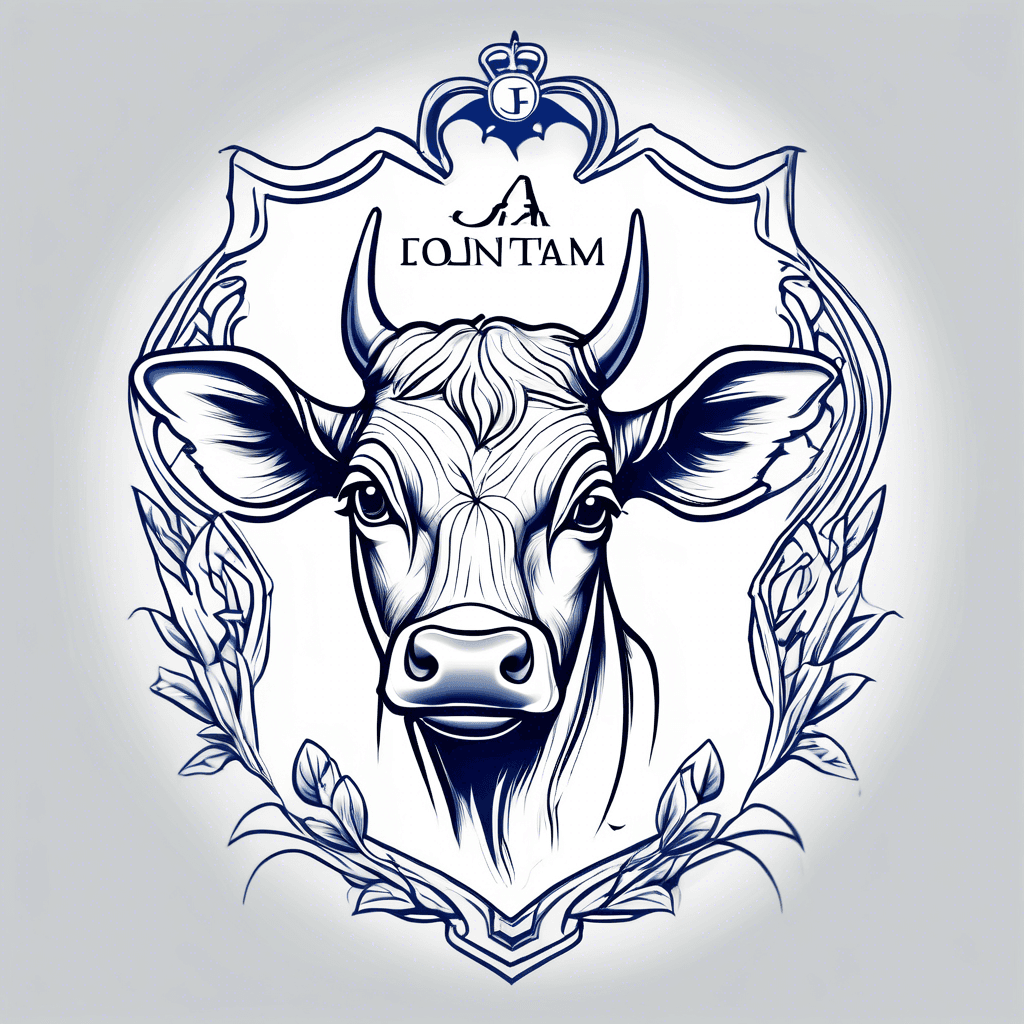 design me a calf tattoo with the tottenham hotspur logo coming out my skin with blue blood
