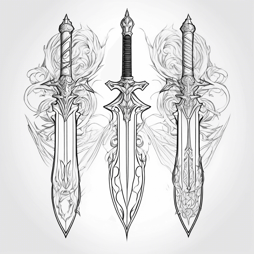 Excalibur sword tatto from fate zero