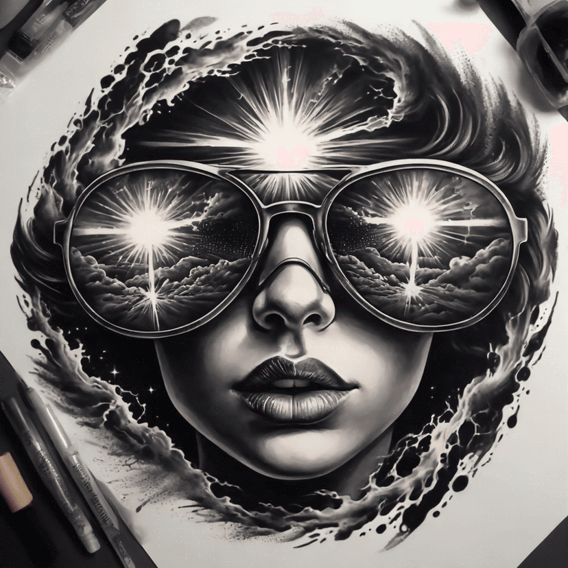 Idée de tatouage sunglasses