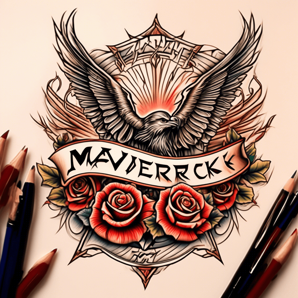 The name Maverick written out