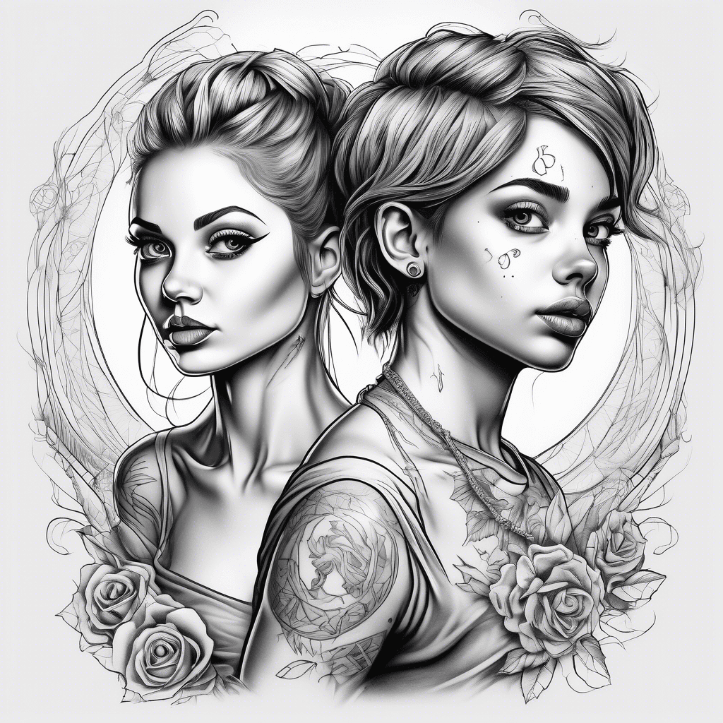 A cheeky sketch of a boy and girl who eventually got married