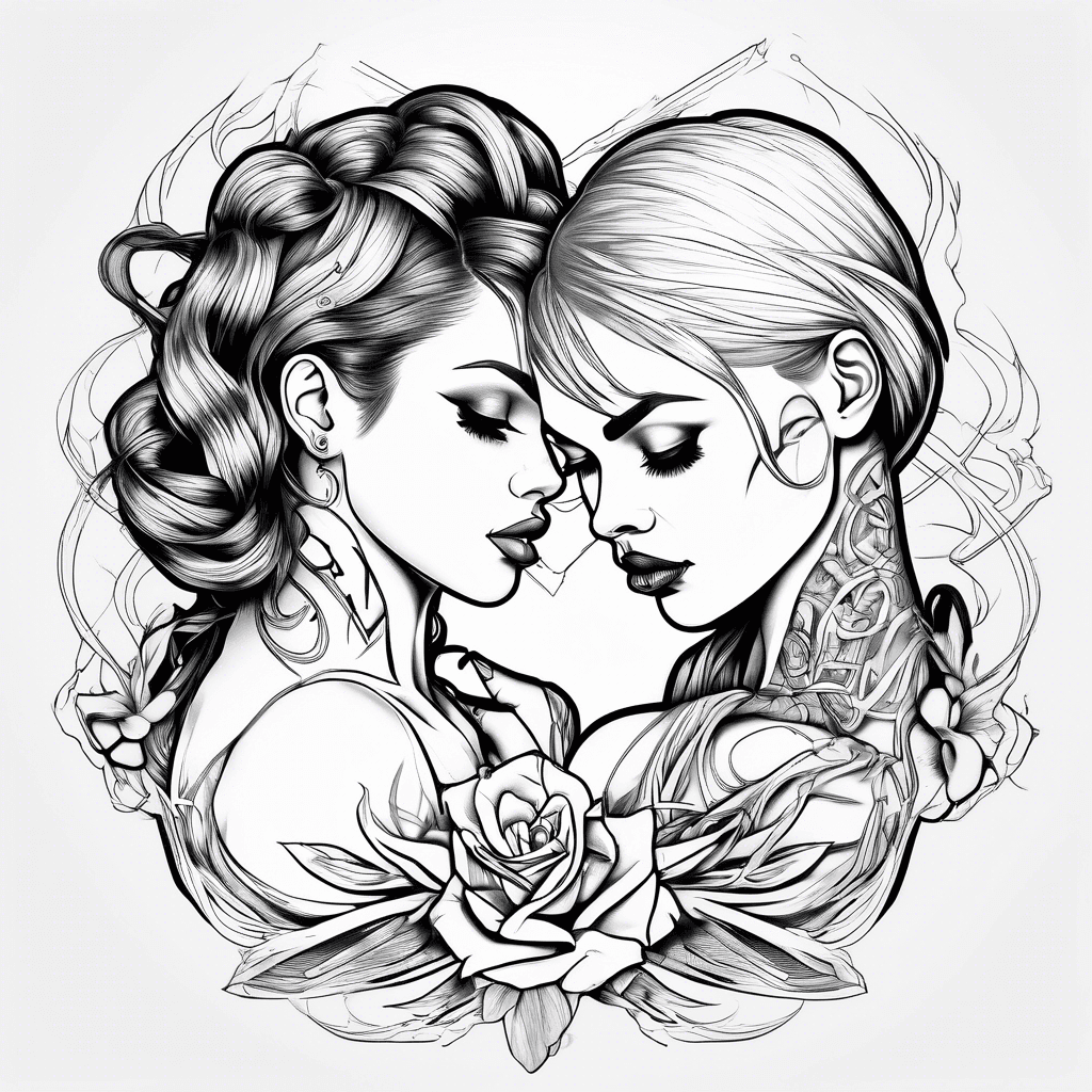 A girl funking another girl in scissors position