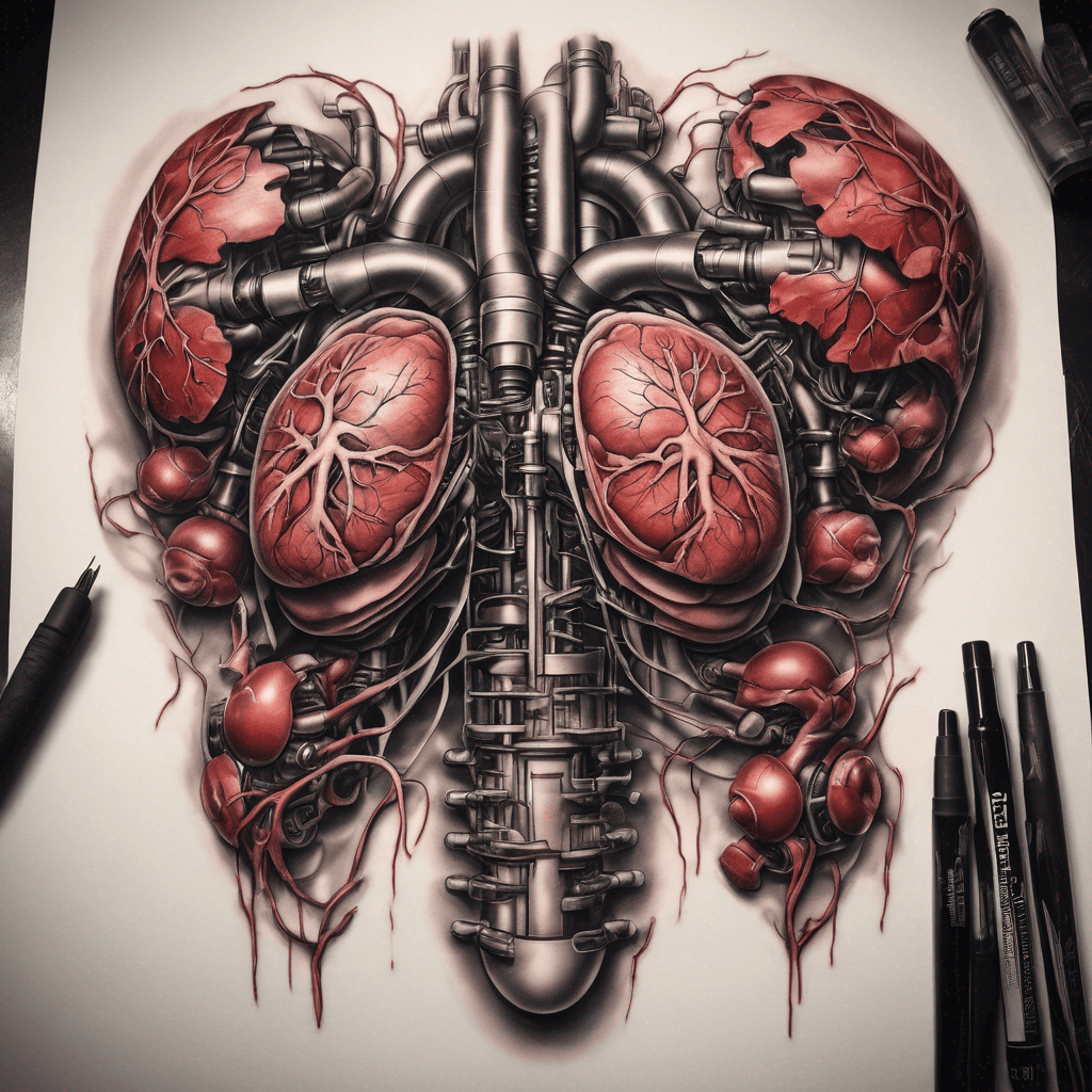 complex machinery made of organs, veins and flesh