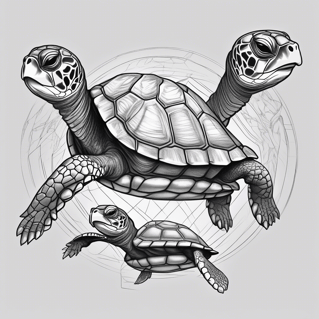 Turtles with names Westly Desmin Emily Claire jordyn