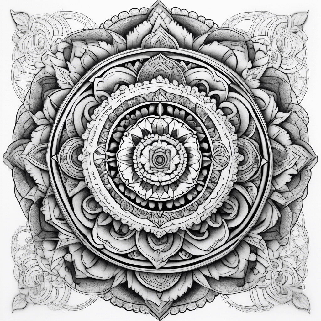small multi-shaded mandalas next to each other with the initials "G", "A", and "N" incorporated in the manadalas