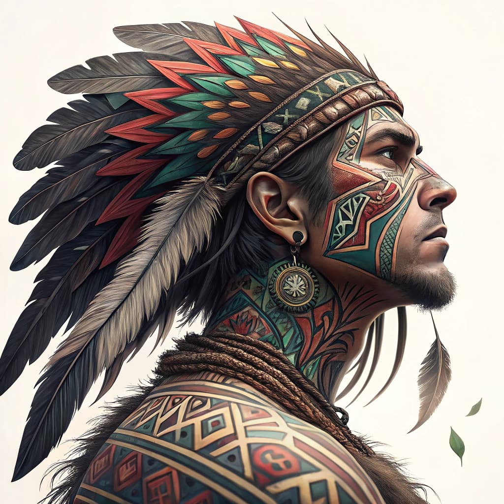 A tattoo inspired by traditional tribal patterns, reimagined.