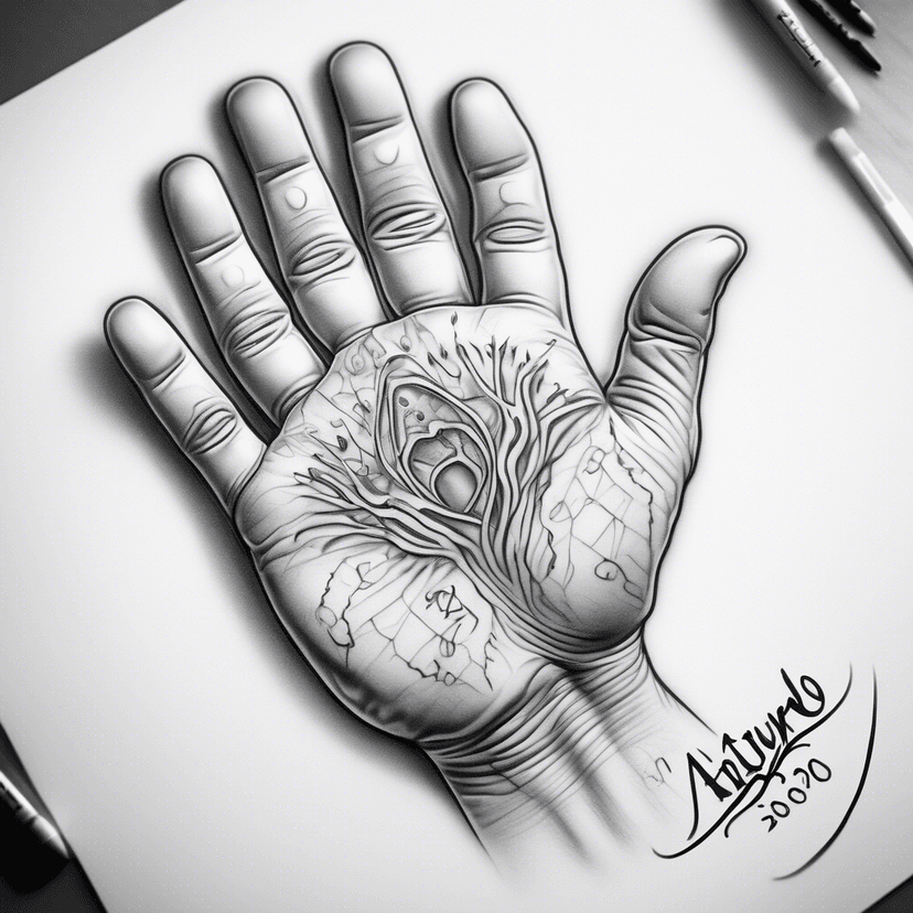 Idea per tatuaggio handprint