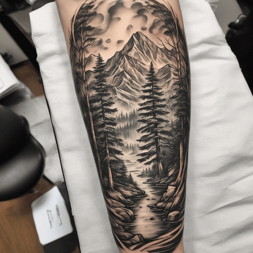 Idée de tatouage naturalistic