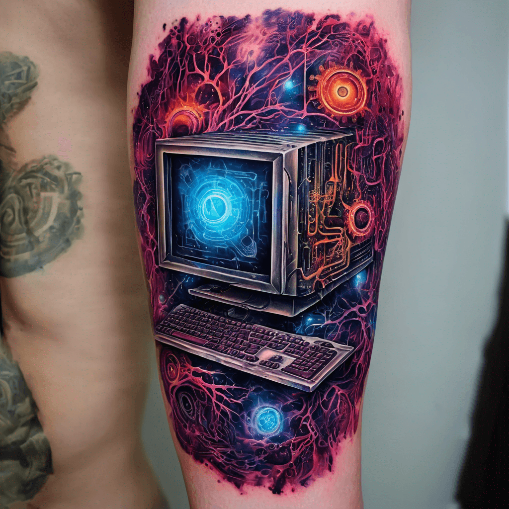 a computer board made of flesh