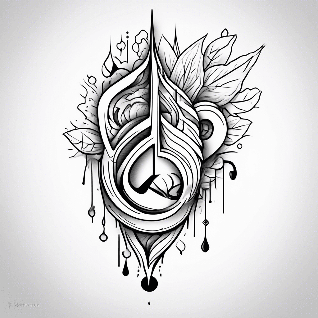 Create a minimalist hand tattoo using a puzzle piece with the number 519 with a teardrop
