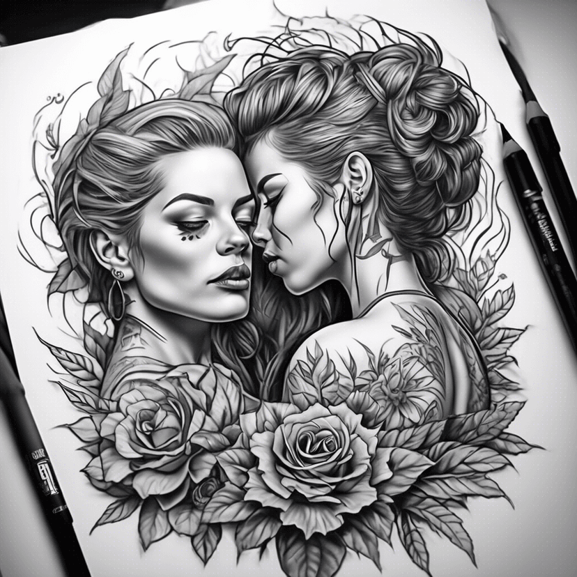 Idée de tatouage together