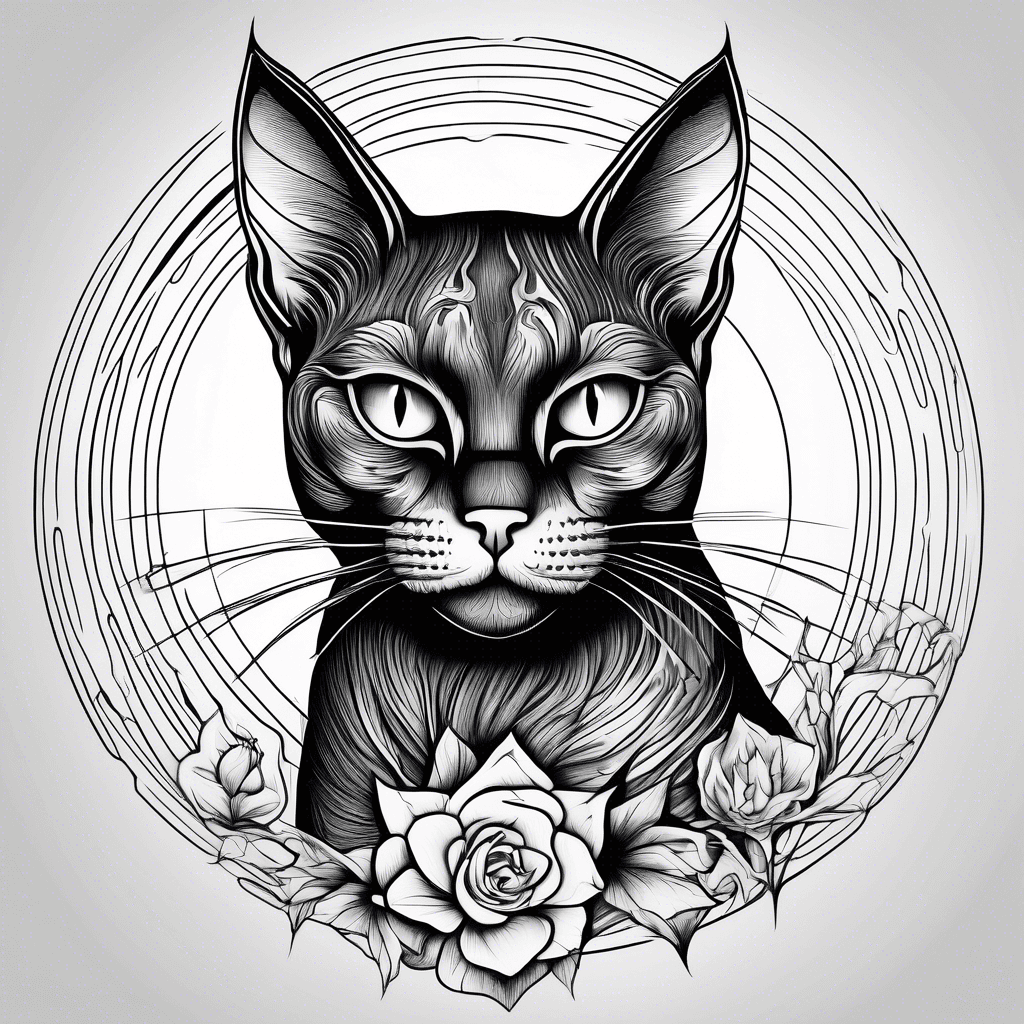 A black cat who passed away and had a round face