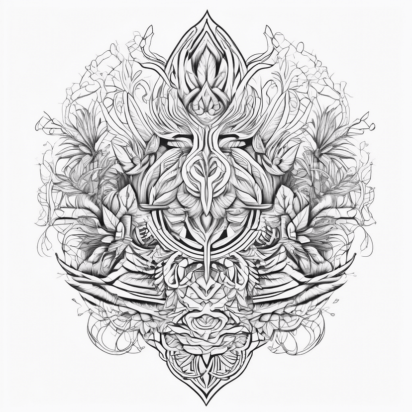 Idée de tatouage biophilic
