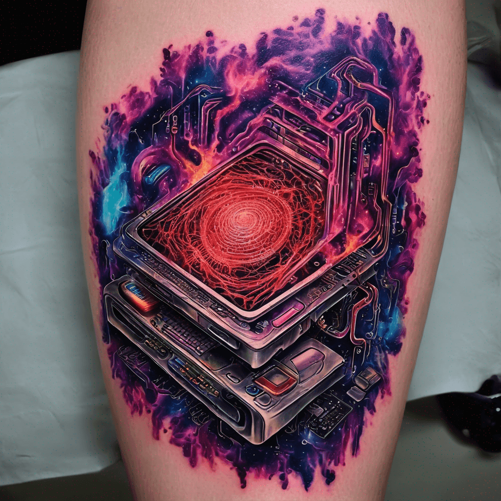 a computer board made of flesh