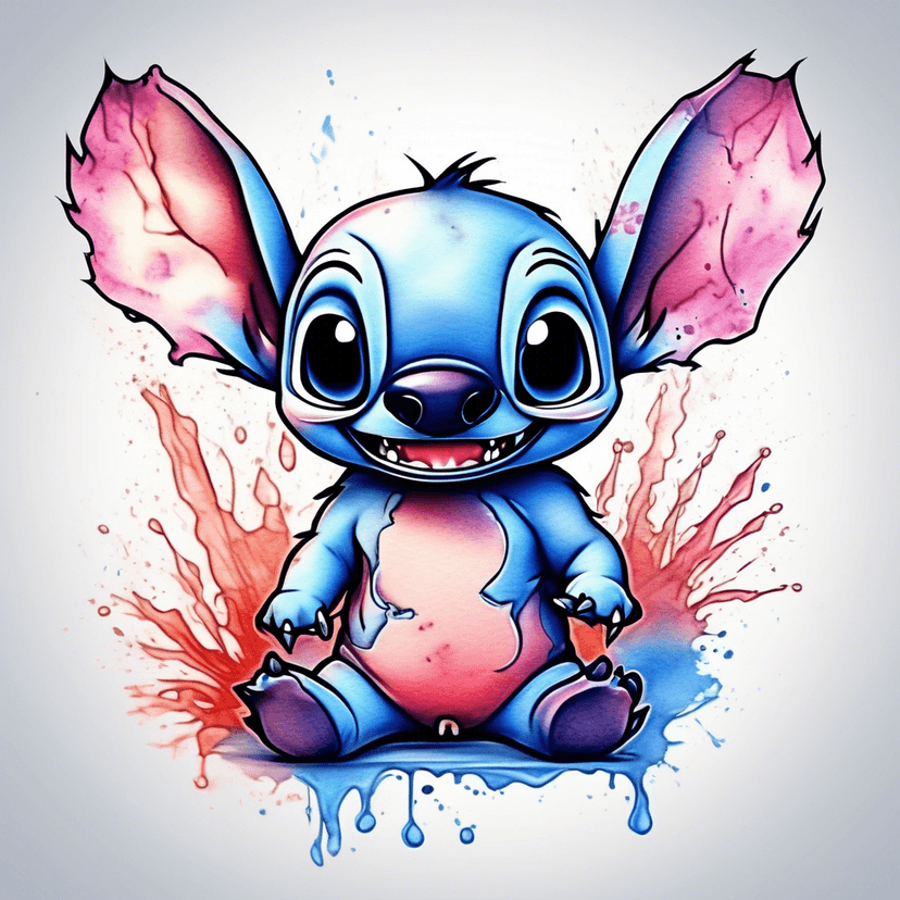 Idée de tatouage stitch
