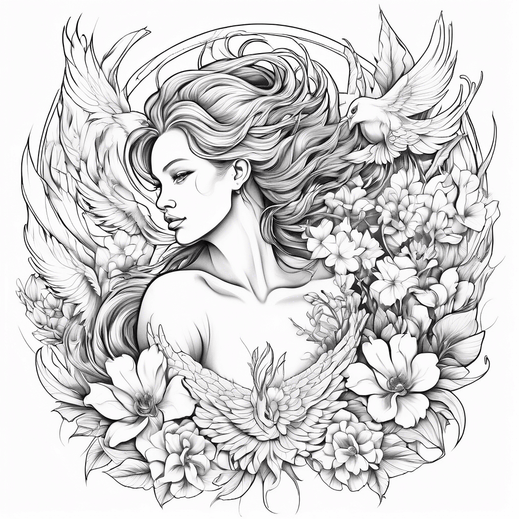 Motherhood, Phoenix, Sagittarius, flowers,