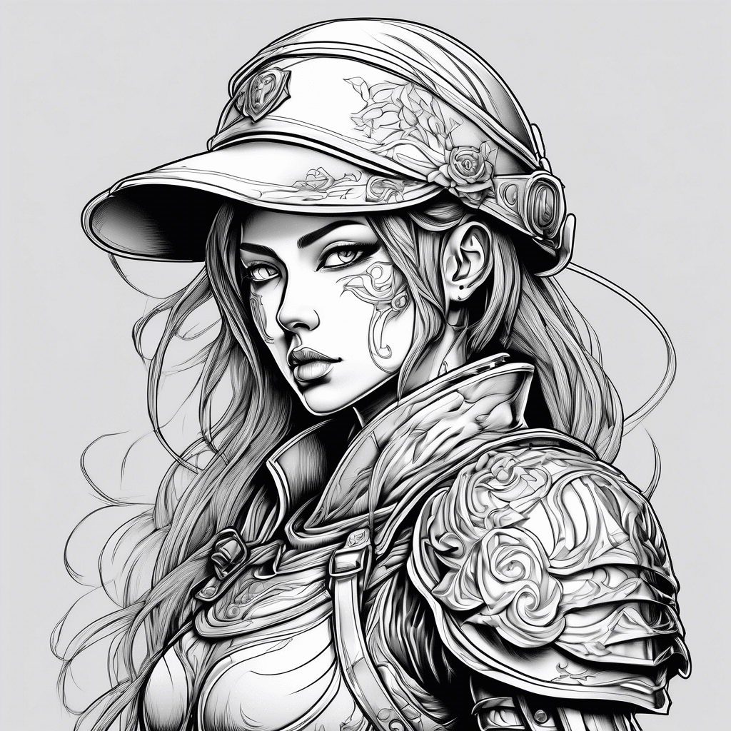 evil female anime soldier in the renaissance