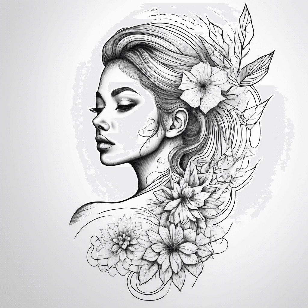 minimalist modern for girl 3 tattoo