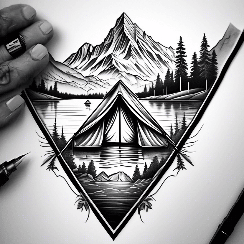 Idea per tatuaggio tent