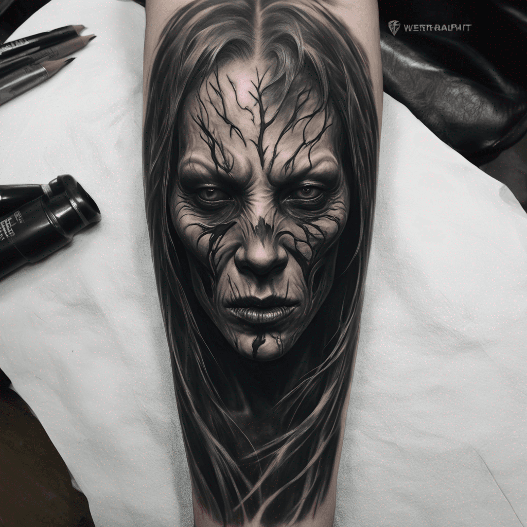 dark spirit with destroyed skin